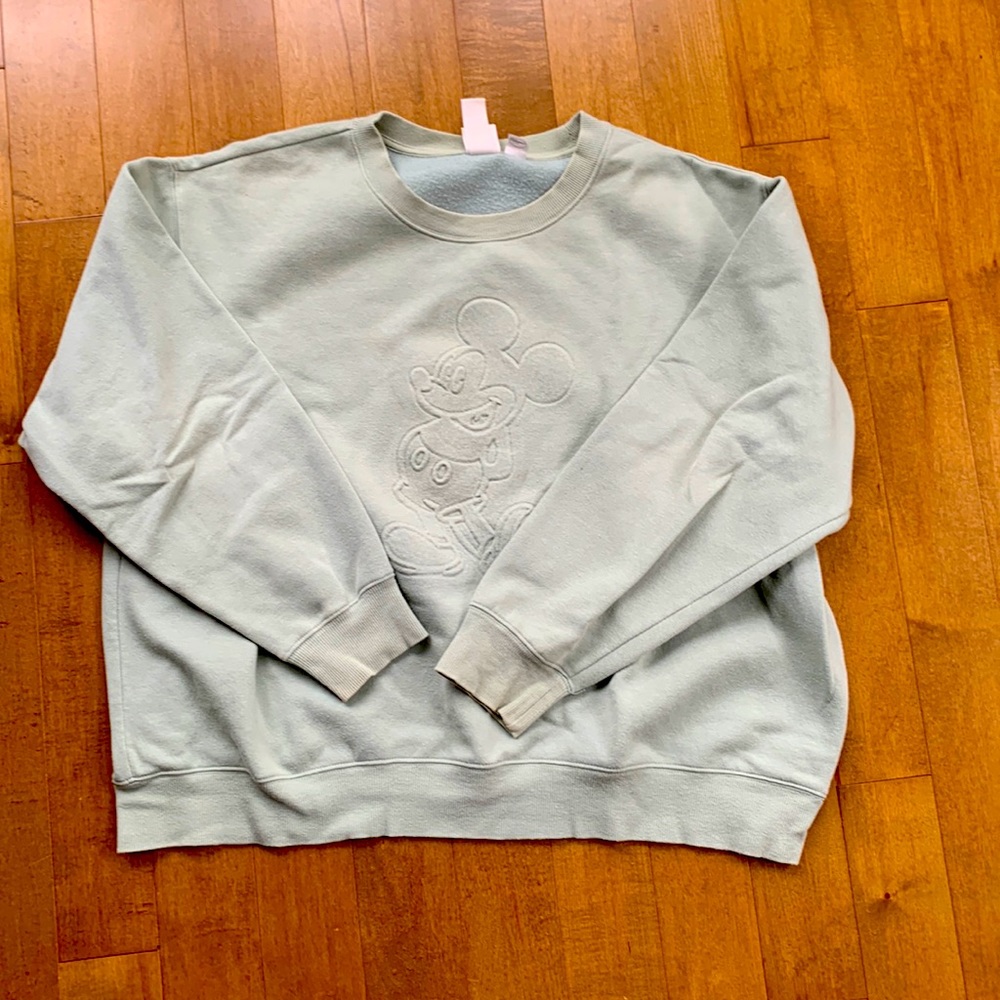Mint Green Mickey Crewneck